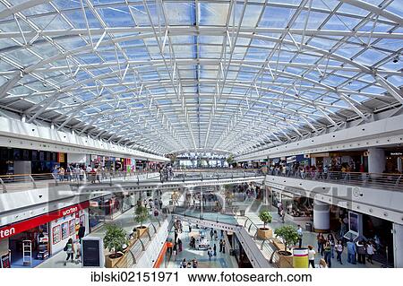 Stock Image - Interior, shopping center Centro Comercial Vasco da Gama, on the grounds of the Parque das Nacoes, site of World Expo 98 in Lisbon, Portugal, Europe. Fotosearch