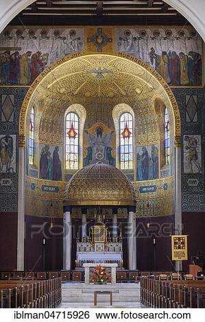 Interior, Tabernacle altar and apse, Herz-Jesu-Kirche, Art Nouveau, district Pfersee, Augsburg, Swabia, Bavaria, Germany, Europe View Large Photo Image Stock Photograph - Interior, Tabernacle altar and apse, Herz-Jesu-Kirche, Art Nouveau, district Pfersee, Augsburg, Swabia, Bavaria, Germany, Europe. Fotosearch