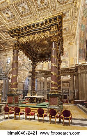 Interior view, altar, Santa Maria Maggiore, UNESCO World Heritage, Rome, Lazio, Italy, Europe View Large Photo Image Stock Image - Interior view, altar, Santa Maria Maggiore, UNESCO World Heritage, Rome, Lazio, Italy, Europe. Fotosearch
