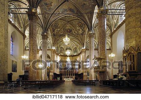 Interior view, Cathedral, Perugia, Umbria, Italy, Europe View Large Photo Image Stock Photo - Interior view, Cathedral, Perugia, Umbria, Italy, Europe. Fotosearch