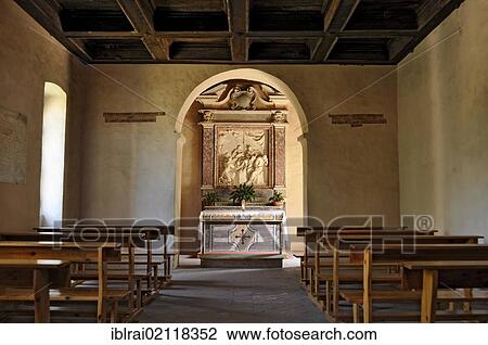 Interior view with altar and chapel of Saint Thomas Aquinas, Casa di San Tomaso, Gothic basilica of the Cistercian monastery Fossanova Abbey, near Priverno, Lazio, Italy, Europe View Large Photo Image Stock Image - Interior view with altar and chapel of Saint Thomas Aquinas, Casa di San Tomaso, Gothic basilica of the Cistercian monastery Fossanova Abbey, near Priverno, Lazio, Italy, Europe. Fotosearch