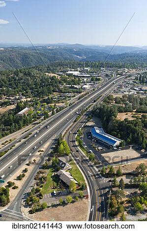 Interstate 80 highway, heading south, aerial view east of Sacramento, Auburn, California, USA, North America View Large Photo Image Stock Image - Interstate 80 highway, heading south, aerial view east of Sacramento, Auburn, California, USA, North America. Fotosearch