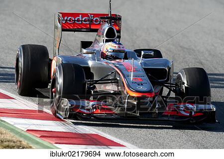 Jenson Button, GB, McLaren-Mercedes MP4-27, Formula 1 testing sessions, February 2012, Barcelona, Spain, Europe View Large Photo Image Picture - Jenson Button, GB, McLaren-Mercedes MP4-27, Formula 1 testing sessions, February 2012, Barcelona, Spain, Europe. Fotosearch