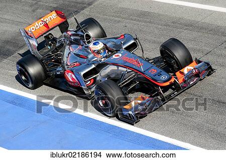 Jenson Button, GB, McLaren-Mercedes MP4-27, during the Formula 1 testing sessions, 21. -24. 2. 2012, at the Circuit de Catalunya in Barcelona, Spain, Europe View Large Photo Image Picture - Jenson Button, GB, McLaren-Mercedes MP4-27, during the Formula 1 testing sessions, 21. -24. 2. 2012, at the Circuit de Catalunya in Barcelona, Spain, Europe. Fotosearch