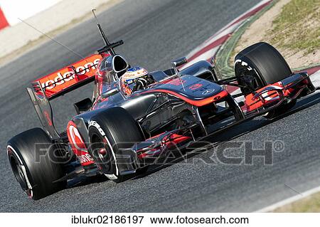 Jenson Button, GB, McLaren-Mercedes MP4-27, during the Formula 1 testing sessions, 21. -24. 2. 2012, at the Circuit de Catalunya in Barcelona, Spain, Europe View Large Photo Image Stock Photo - Jenson Button, GB, McLaren-Mercedes MP4-27, during the Formula 1 testing sessions, 21. -24. 2. 2012, at the Circuit de Catalunya in Barcelona, Spain, Europe. Fotosearch