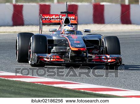 Jenson Button, GB, McLaren-Mercedes MP4-27, during the Formula 1 testing sessions, 21. -24. 2. 2012, at the Circuit de Catalunya in Barcelona, Spain, Europe View Large Photo Image Stock Photograph - Jenson Button, GB, McLaren-Mercedes MP4-27, during the Formula 1 testing sessions, 21. -24. 2. 2012, at the Circuit de Catalunya in Barcelona, Spain, Europe. Fotosearch