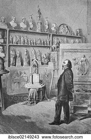 Johann Friedrich Drake, 1805-1882, German sculptor, historic woodcut, c. 1880 View Large Photo Image Stock Image - Johann Friedrich Drake, 1805-1882, German sculptor, historic woodcut, c. 1880. Fotosearch