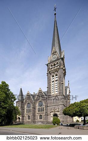 Stock Image - Johanneskirche church, Giessen, Hesse, Germany, Europe, PublicGround, Europe. Fotosearch