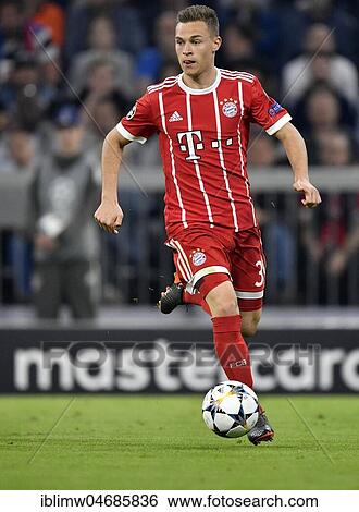 Stock Photograph - Joshua Kimmich, on the Ball, FC Bayern Munich, Allianz Arena, Munich, Bavaria, Germany, Europe. Fotosearch