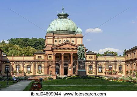 Kaiser-Wilhelms-Bad, statue of Kaiser Wilhelm I., bronze monument, spa garden, Bad Homburg, Hesse, Germany, Europe View Large Photo Image Picture - Kaiser-Wilhelms-Bad, statue of Kaiser Wilhelm I., bronze monument, spa garden, Bad Homburg, Hesse, Germany, Europe. Fotosearch