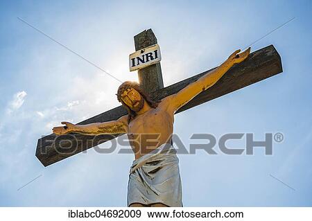Kalvarienberg with Christ on the Cross, Birkenstein, Fischbachau, Upper Bavaria, Bavaria, Germany, Europe View Large Photo Image Stock Photo - Kalvarienberg with Christ on the Cross, Birkenstein, Fischbachau, Upper Bavaria, Bavaria, Germany, Europe. Fotosearch