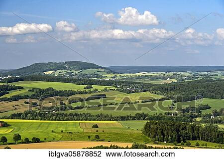 Kammlandschaft Mittleres Erzgebirge, View from Scheibenberg to Pöhlberg near Annaberg-Buchholz, Scheibenberg, Ore Mountains, Saxony, Germany, Europe View Large Photo Image Stock Image - Kammlandschaft Mittleres Erzgebirge, View from Scheibenberg to Pöhlberg near Annaberg-Buchholz, Scheibenberg, Ore Mountains, Saxony, Germany, Europe. Fotosearch