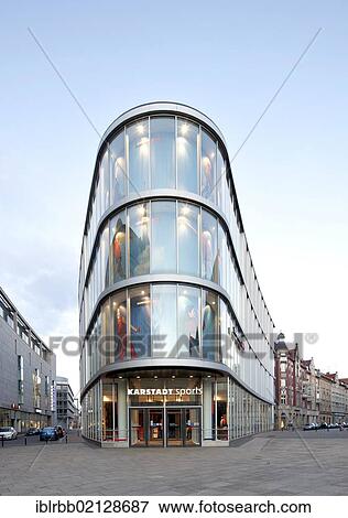 Stock Photo - Karstadt Sport department house, Anger, Erfurt, Thuringia, Germany, Europe, PublicGround, Europe. Fotosearch