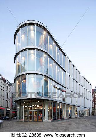 Karstadt Sport department house, Anger, Erfurt, Thuringia, Germany, Europe, PublicGround, Europe View Large Photo Image Stock Photo - Karstadt Sport department house, Anger, Erfurt, Thuringia, Germany, Europe, PublicGround, Europe. Fotosearch