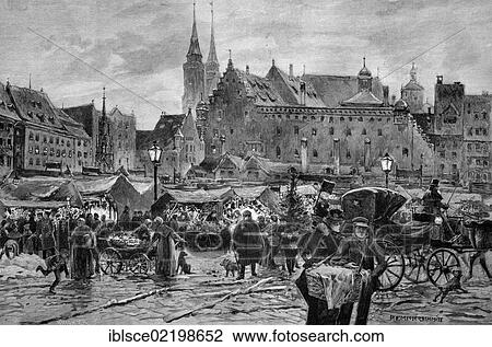 Kindleinsmarkt market, St. Thomas' day in Nuremberg, Bavaria, Germany, historic wood engraving, about 1897, Europe View Large Photo Image Stock Image - Kindleinsmarkt market, St. Thomas' day in Nuremberg, Bavaria, Germany, historic wood engraving, about 1897, Europe. Fotosearch