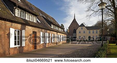 Stock Image - Klosterkirche Marienthal, Hamminkeln, Lower Rhine, North Rhine-Westphalia, Germany, Europe. Fotosearch