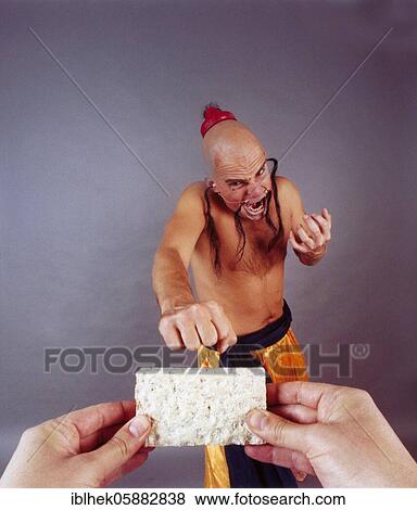Stock Photo - Kung Fu, crispbread, funny, Berlin, Germany, Europe. Fotosearch