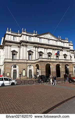 La Scala theatre, architect Giuseppe Piermarini, 1776, Milan, Lombardy, Italy, Europe View Large Photo Image Stock Image - La Scala theatre, architect Giuseppe Piermarini, 1776, Milan, Lombardy, Italy, Europe. Fotosearch