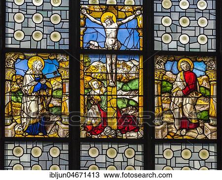 Lamentation of Christ on the Cross, Colored Stained Glass Windows, Renaissance, St. Mary in Lyskirchen, Romanesque Churches Cologne, Cologne, North Rhine-Westphalia, Germany, Europe View Large Photo Image Stock Image - Lamentation of Christ on the Cross, Colored Stained Glass Windows, Renaissance, St. Mary in Lyskirchen, Romanesque Churches Cologne, Cologne, North Rhine-Westphalia, Germany, Europe. Fotosearch