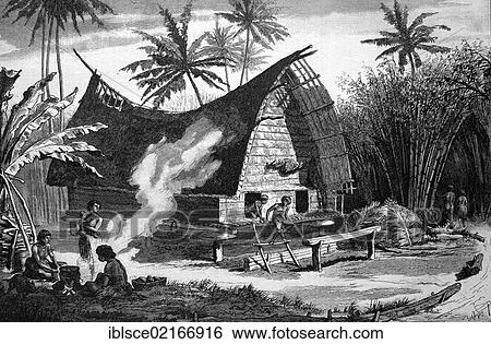 Large house in Hihiaura, Eastern Cape, New Guinea, historical wood engraving, 1886 View Large Photo Image Stock Photograph - Large house in Hihiaura, Eastern Cape, New Guinea, historical wood engraving, 1886. Fotosearch