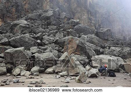 Stock Photo - Lava Tower Summit, 4650 m, Mount Kilimanjaro, Tanzania, Africa. Fotosearch