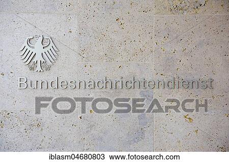 Lettering Bundesnachrichtendienst, federal intelligence, Berlin, Germany, Europe View Large Photo Image Stock Image - Lettering Bundesnachrichtendienst, federal intelligence, Berlin, Germany, Europe. Fotosearch