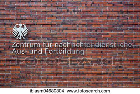 Lettering on brick wall, Center for Intelligence Training, Berlin, Germany, Europe View Large Photo Image Picture - Lettering on brick wall, Center for Intelligence Training, Berlin, Germany, Europe. Fotosearch