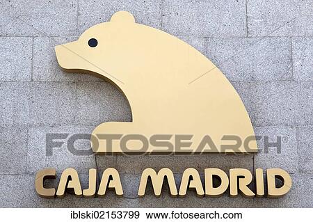 Logo and logotype of the bank Caja Madrid in Madrid, Spain, Europe View Large Photo Image Stock Photo - Logo and logotype of the bank Caja Madrid in Madrid, Spain, Europe. Fotosearch