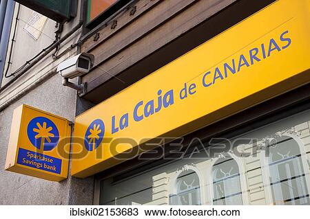 Logo and logotype of the Spanish bank La Caja de Canarias, Madrid, Spain, Europe View Large Photo Image Stock Image - Logo and logotype of the Spanish bank La Caja de Canarias, Madrid, Spain, Europe. Fotosearch
