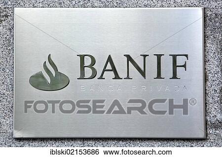 Logo and logotype of the Spanish bank Banco Banif, part of the Spanish banking group Santander, Madrid, Spain, Europe View Large Photo Image Stock Photograph - Logo and logotype of the Spanish bank Banco Banif, part of the Spanish banking group Santander, Madrid, Spain, Europe. Fotosearch