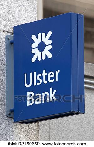 Logo of the Ulster Bank in the financial district in Dublin, Ireland, Europe View Large Photo Image Stock Photo - Logo of the Ulster Bank in the financial district in Dublin, Ireland, Europe. Fotosearch