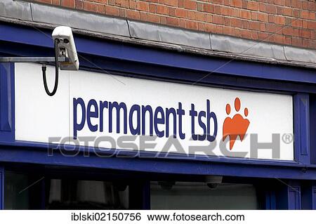Logo on a branch of the Permanent TSB bank in Dublin, Ireland, Europe View Large Photo Image Stock Photograph - Logo on a branch of the Permanent TSB bank in Dublin, Ireland, Europe. Fotosearch