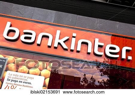 Logotype of the Spanish bank Bankinter, Banco Intercontinental Espanol, Madrid, Spain, Europe View Large Photo Image Stock Image - Logotype of the Spanish bank Bankinter, Banco Intercontinental Espanol, Madrid, Spain, Europe. Fotosearch