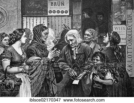 Lotto players, historical engraving, 1883 View Large Photo Image Stock Photo - Lotto players, historical engraving, 1883. Fotosearch