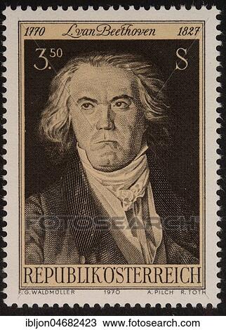 Ludvig van Beethoven, a German composer and pianist, portrait on an Austrian stamp View Large Photo Image Stock Image - Ludvig van Beethoven, a German composer and pianist, portrait on an Austrian stamp. Fotosearch