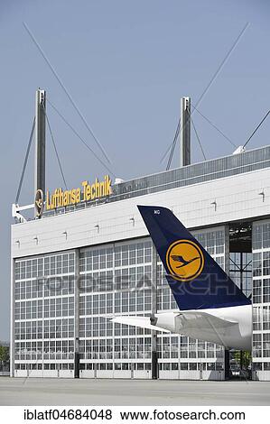 Lufthansa, Airbus, A380-800, for maintenance in Lufthansa Hangar, Munich Airport, Upper Bavaria, Bavaria, Germany, Europe View Large Photo Image Stock Photo - Lufthansa, Airbus, A380-800, for maintenance in Lufthansa Hangar, Munich Airport, Upper Bavaria, Bavaria, Germany, Europe. Fotosearch