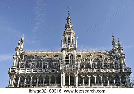 Maison du Roi building, Broodhuis, city museum on Grote Markt square, Grand Place square, Brussels, Belgium, Europe, PublicGround, Europe View Large Photo Image Stock Photograph - Maison du Roi building, Broodhuis, city museum on Grote Markt square, Grand Place square, Brussels, Belgium, Europe, PublicGround, Europe. Fotosearch