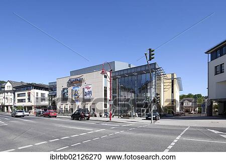 Stock Image - Marburger Kunstverein art society, Cineplex Cinema, Marburg, Hesse, Germany, Europe, PublicGround, Europe. Fotosearch