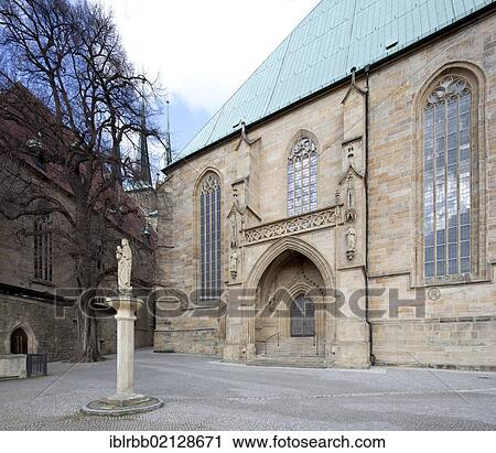 Stock Image - Mariendom, St. Mary's Cathedral, Erfurt Cathedral, Erfurt, Thuringia, Germany, Europe, PublicGround, Europe. Fotosearch