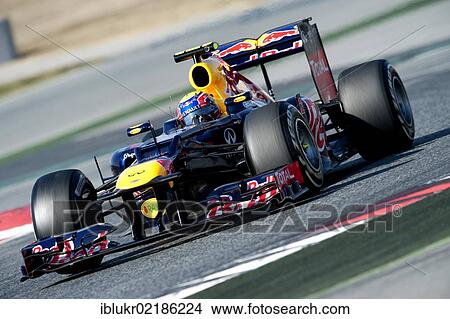 Mark Webber, AUS, Red Bull Racing RB8, during the Formula 1 testing sessions, 21. -24. 2. 2012, at the Circuit de Catalunya in Barcelona, Spain, Europe View Large Photo Image Picture - Mark Webber, AUS, Red Bull Racing RB8, during the Formula 1 testing sessions, 21. -24. 2. 2012, at the Circuit de Catalunya in Barcelona, Spain, Europe. Fotosearch