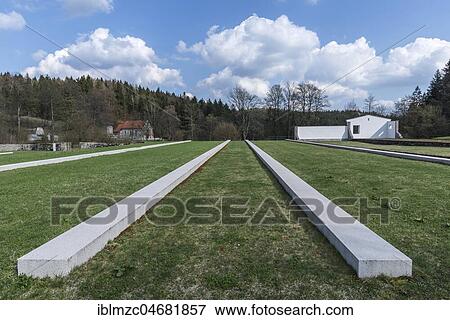 Marked foundations of the former prisoner barracks in the Flossenbürg, Flossenbürg, Upper Palatinate, Bavaria, Germany concentration camp memorial site View Large Photo Image Stock Photo - Marked foundations of the former prisoner barracks in the Flossenbürg, Flossenbürg, Upper Palatinate, Bavaria, Germany concentration camp memorial site. Fotosearch