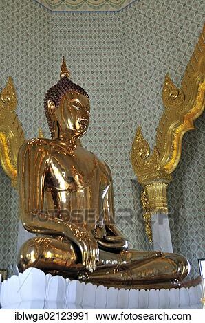 Massive golden Buddha statue at Phra Maha Mondop, Wat Trimitr, Bangkok, Thailand, Asia, PublicGround, Asia View Large Photo Image Stock Image - Massive golden Buddha statue at Phra Maha Mondop, Wat Trimitr, Bangkok, Thailand, Asia, PublicGround, Asia. Fotosearch