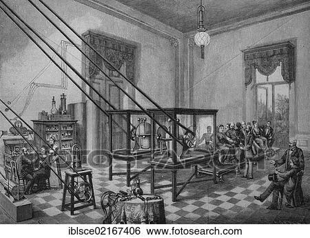 Medical treatment in the therapeutic electrical cabinet of Jean-Martin Charcot, 1825 - 1893, a French neurologist, at the Salpetriere in Paris, historical engraving, 1880 View Large Photo Image Stock Photograph - Medical treatment in the therapeutic electrical cabinet of Jean-Martin Charcot, 1825 - 1893, a French neurologist, at the Salpetriere in Paris, historical engraving, 1880. Fotosearch