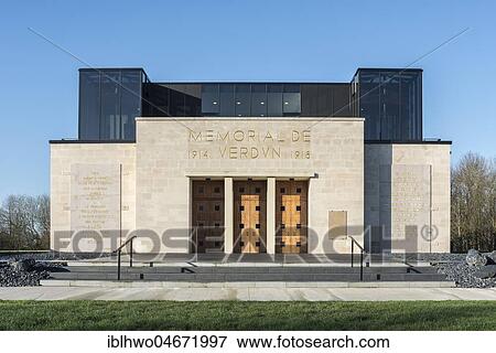 Stock Photo - Memorial of Verdun, Museum, First World War, Verdun, France, Europe. Fotosearch