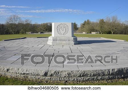 Stock Photography - Memorial stone, Canadian memorial HILL 62, First World War, Ypres, West Flanders, Belgium, Europe. Fotosearch