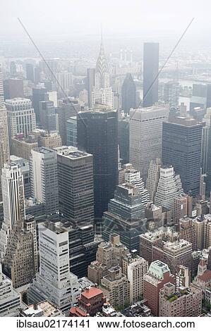 Metropolis, view from the Empire State Building to the skyscrapers of Midtown in fog, skyscrapers, Manhattan, New York City, USA, North America, America, North America View Large Photo Image Stock Image - Metropolis, view from the Empire State Building to the skyscrapers of Midtown in fog, skyscrapers, Manhattan, New York City, USA, North America, America, North America. Fotosearch