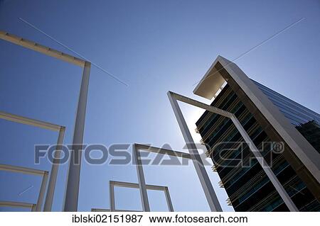 Modern architecture, on the grounds of the Parque das Nacoes, site of World Expo 98 in Lisbon, Portugal, Europe View Large Photo Image Stock Photo - Modern architecture, on the grounds of the Parque das Nacoes, site of World Expo 98 in Lisbon, Portugal, Europe. Fotosearch