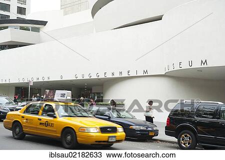Modern architecture, Solomon R. Guggenheim Museum, Yellow Cab taxi, Upper East Side, Manhattan, New York City, USA, North America View Large Photo Image Stock Image - Modern architecture, Solomon R. Guggenheim Museum, Yellow Cab taxi, Upper East Side, Manhattan, New York City, USA, North America. Fotosearch