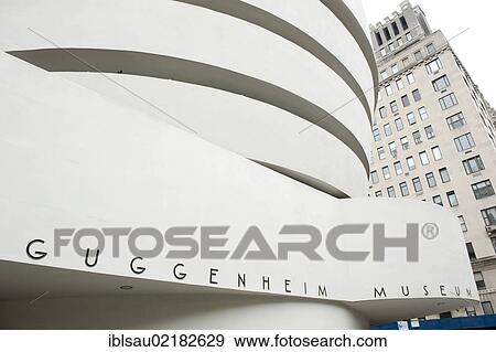 Modern architecture, Solomon R. Guggenheim Museum, Upper East Side, Manhattan, New York City, USA, North America View Large Photo Image Stock Photo - Modern architecture, Solomon R. Guggenheim Museum, Upper East Side, Manhattan, New York City, USA, North America. Fotosearch