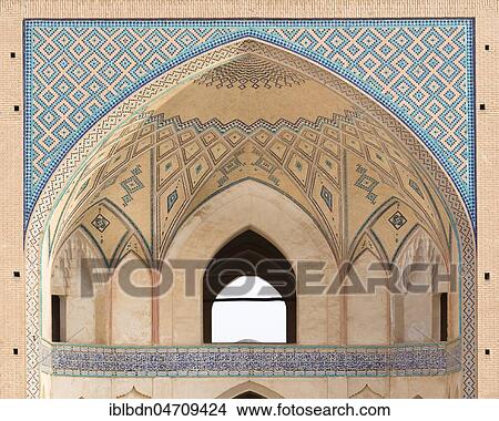Mosque Masjed-e Agha Bozorg, Kashan, Iran, Asia View Large Photo Image Picture - Mosque Masjed-e Agha Bozorg, Kashan, Iran, Asia. Fotosearch